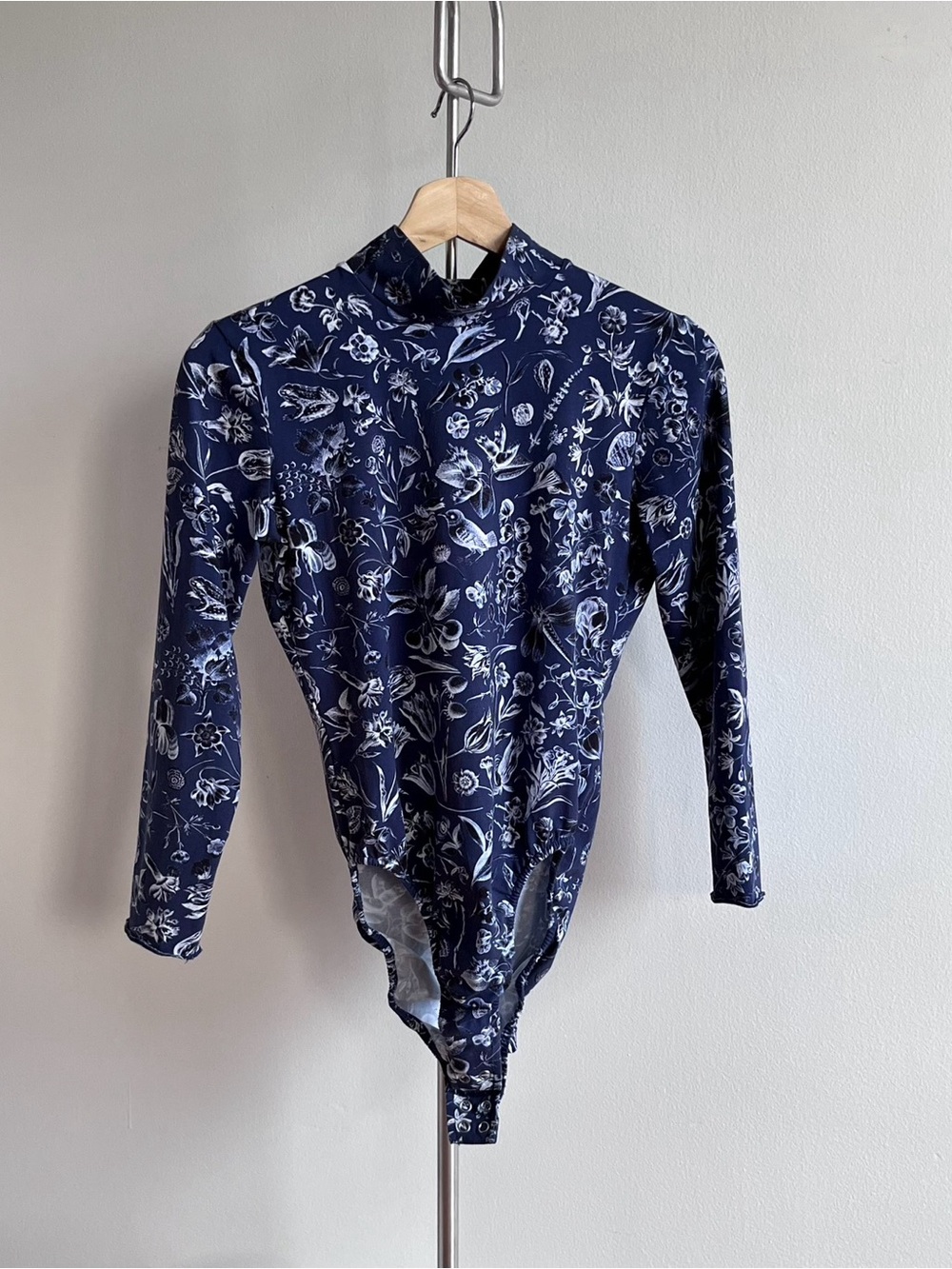 Samantha Pleet Starcrossed bodysuit in blueprint floral
FW17